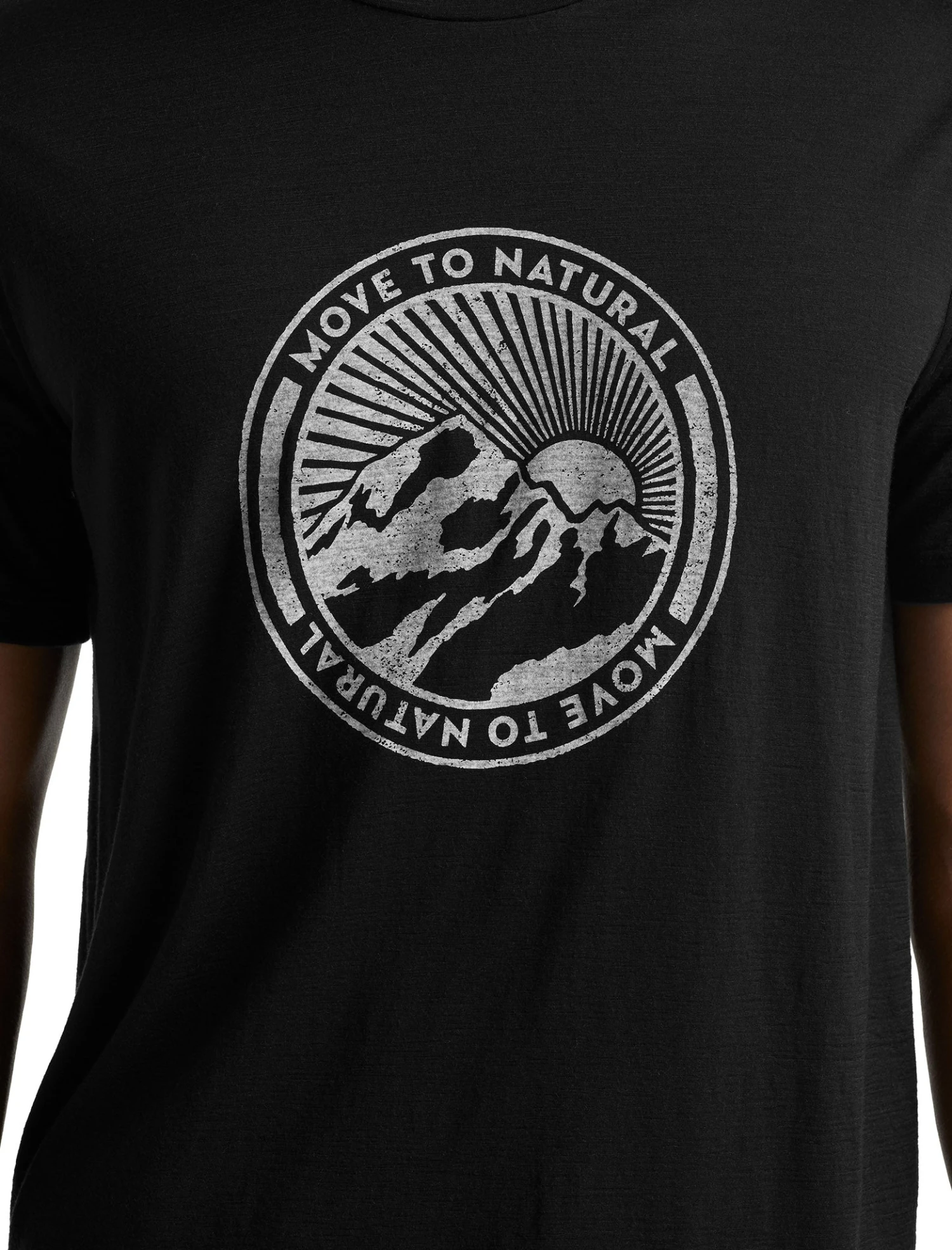 Icebreaker Tech Lite II Move To Natural Mountain SS Tee - Men's|-|T-shirt à Manches Courtes Move To Natural Mountain De Tech Lite II - Homme - Image 12