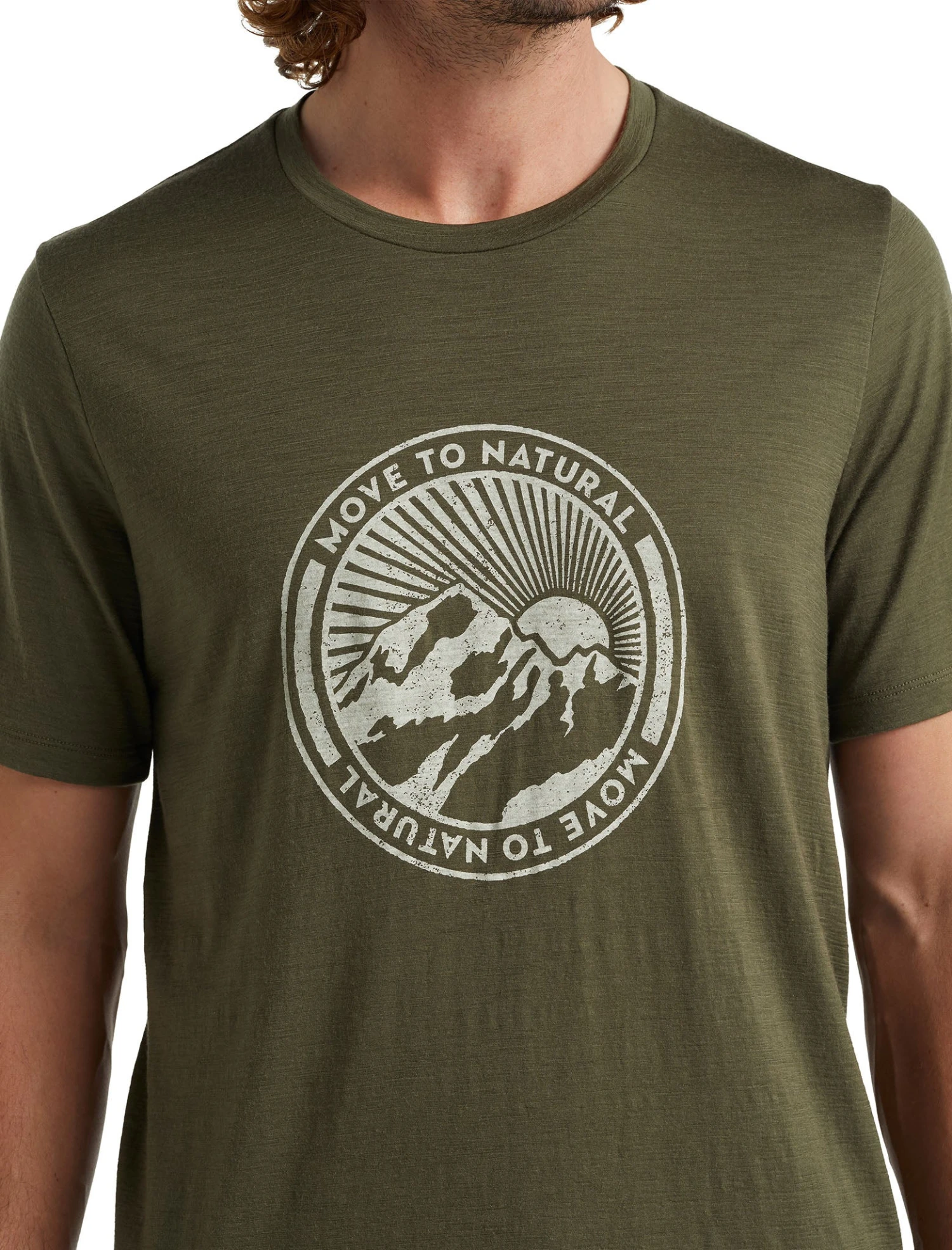 Icebreaker Tech Lite II Move To Natural Mountain SS Tee - Men's|-|T-shirt à Manches Courtes Move To Natural Mountain De Tech Lite II - Homme - Image 5