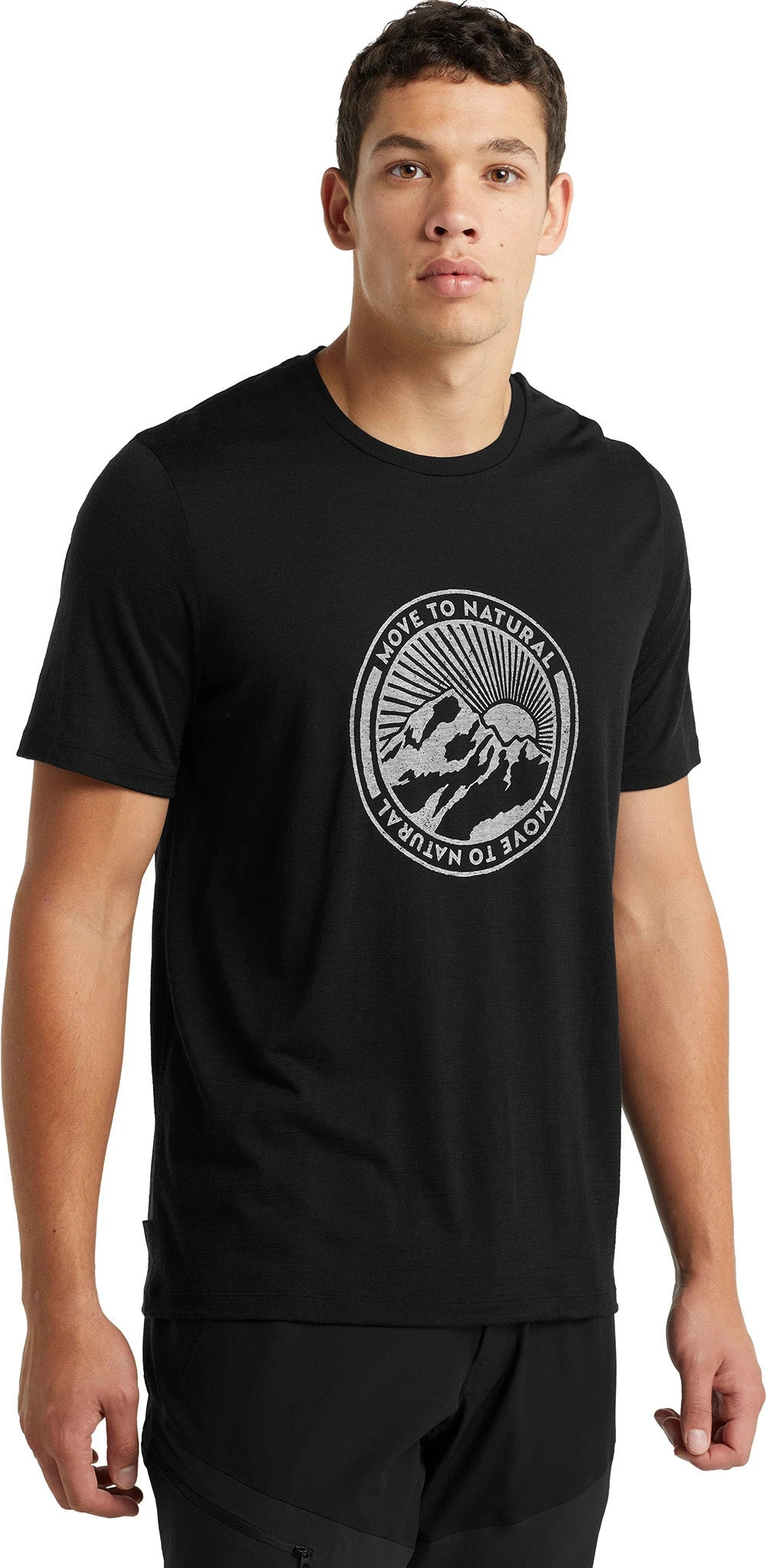 Icebreaker Tech Lite II Move To Natural Mountain SS Tee - Men's|-|T-shirt à Manches Courtes Move To Natural Mountain De Tech Lite II - Homme - Image 6