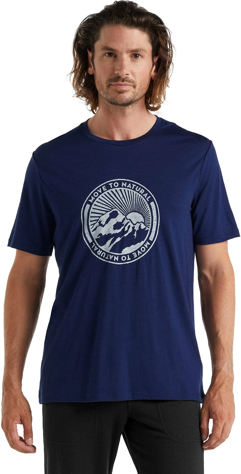 Icebreaker Tech Lite II Move To Natural Mountain SS Tee - Men's|-|T-shirt à Manches Courtes Move To Natural Mountain De Tech Lite II - Homme - Image 17