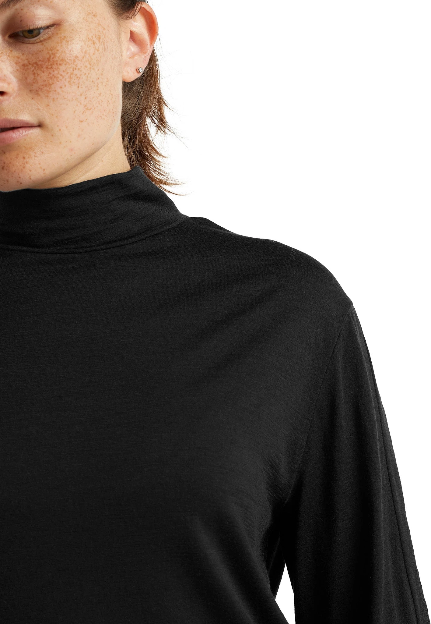 Icebreaker Roamaway LS Mock Neck Tee - Women's |-|T-shirt à Col Montant Et Manches Longues Roamaway - Femme - Image 6