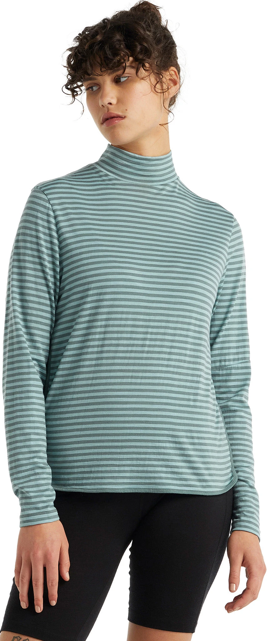 Icebreaker Roamaway LS Mock Neck Tee - Women's |-|T-shirt à Col Montant Et Manches Longues Roamaway - Femme - Image 5