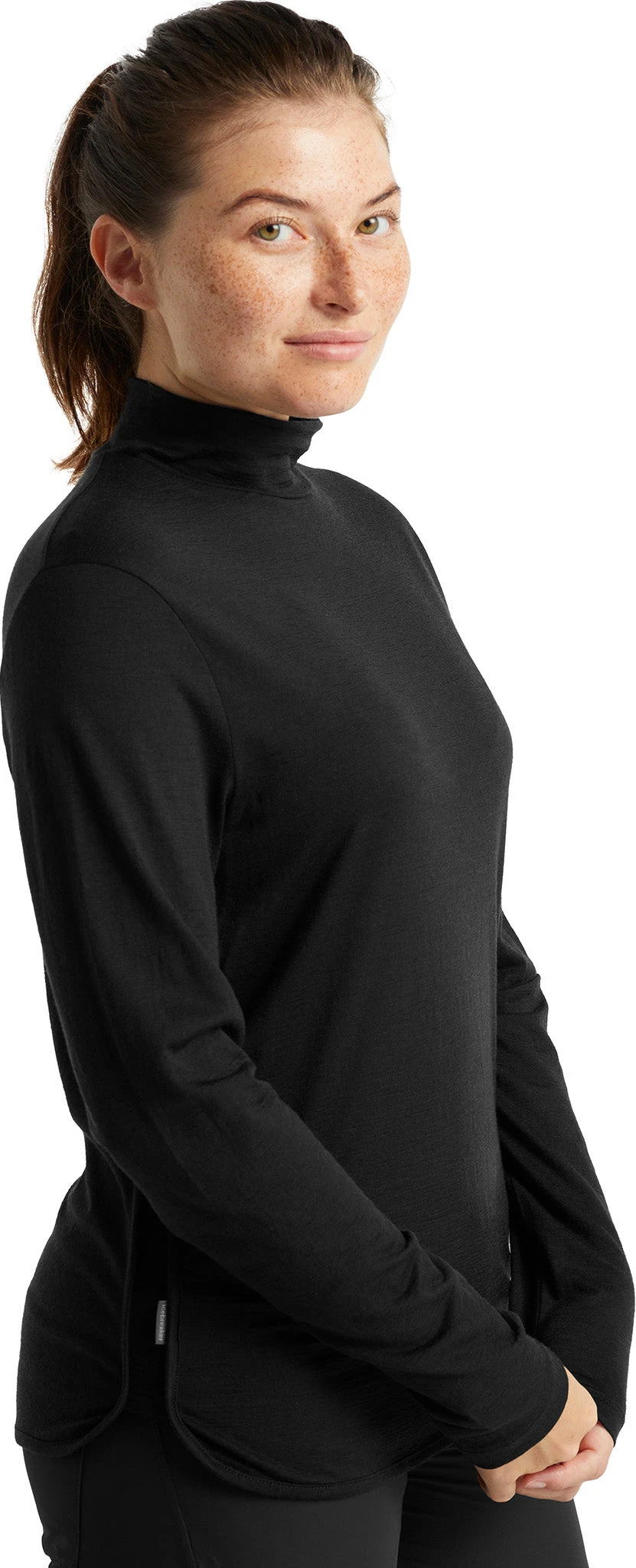 Icebreaker Roamaway LS Mock Neck Tee - Women's |-|T-shirt à Col Montant Et Manches Longues Roamaway - Femme - Image 11