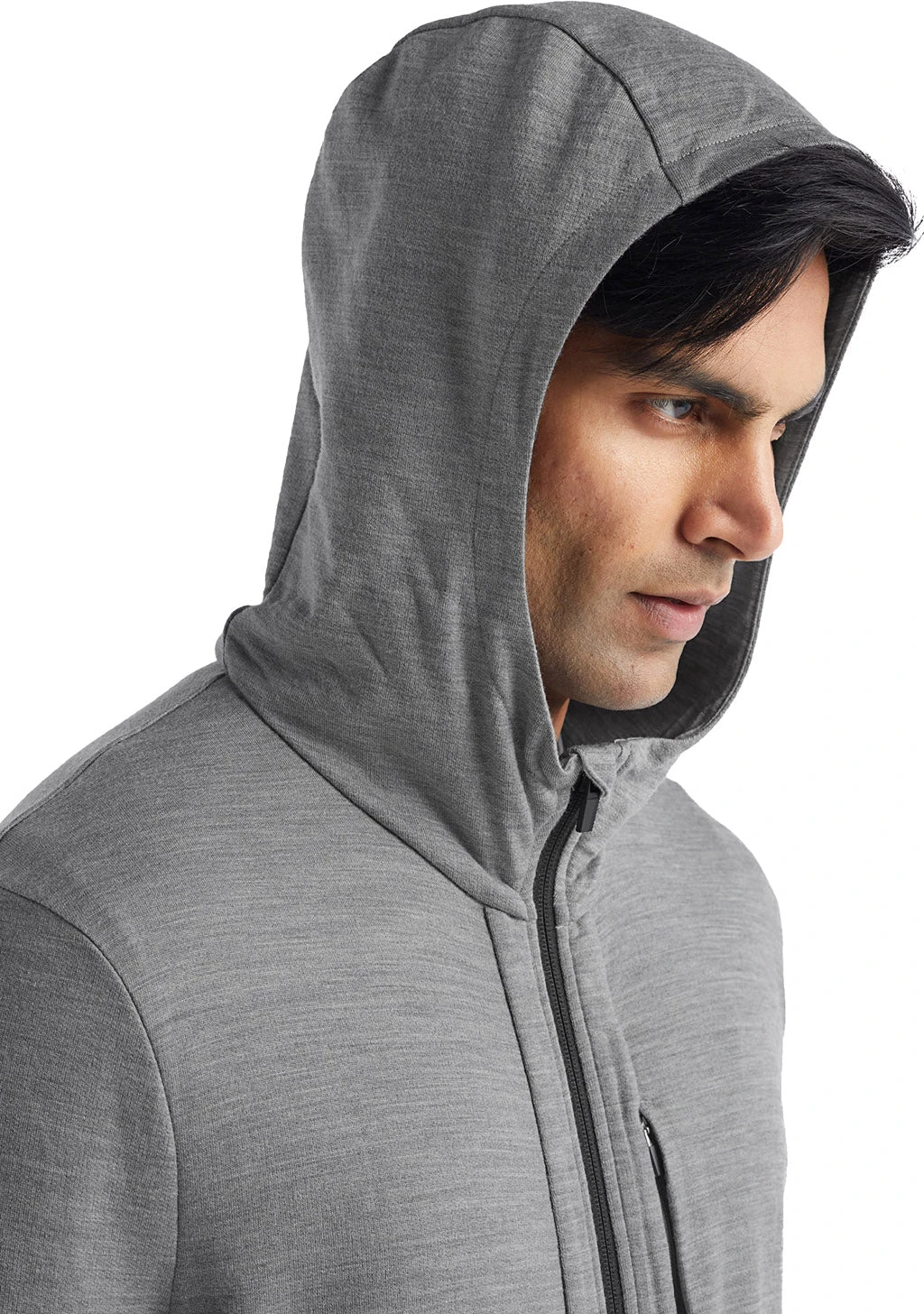 Icebreaker Quantum III Long Sleeve Zip Hoodie - Men's|-|Chandail Glissière à Capuchon Et Manches Longues Quantum III - Homme - Image 4