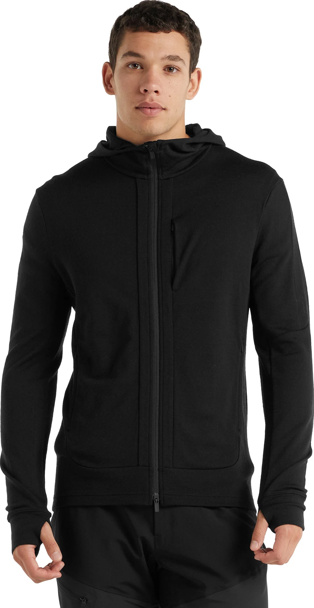 Icebreaker Quantum III Long Sleeve Zip Hoodie - Men's|-|Chandail Glissière à Capuchon Et Manches Longues Quantum III - Homme - Image 19