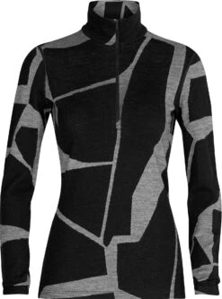Icebreaker 250 Vertex Fractured Landscapes LS Half Zip Base Layer - Women's|-|Couche De Base à Demi-glissière Et Manches Longues Fractured Landscapes De 250 Vertex - Femme