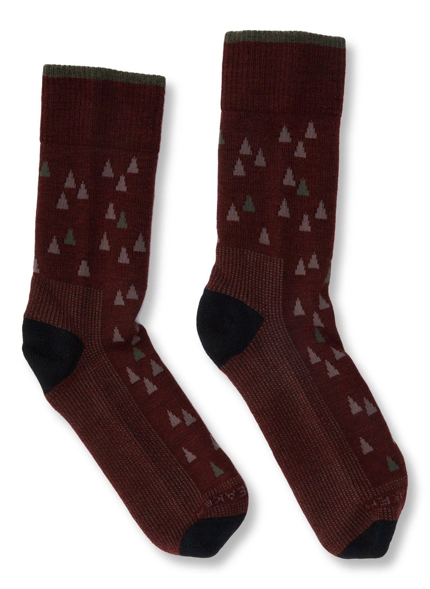 Icebreaker Hike Medium Crew Tree Line Socks - Men's|-|Bas Tree Line De Hike Medium Crew - Homme - Image 2