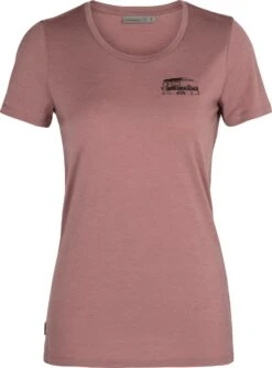 Icebreaker Tech Lite Caravan Life SS Low Crewe T-shirt - Women's |-|T-shirt à Manches Courtes Et Col Rond Low De Tech Lite Caravan Life - Femme