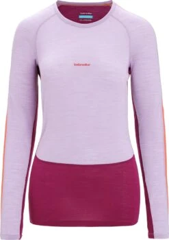 Icebreaker 125 ZoneKnit Long Sleeve Crewe Baselayer Top - Women's|-|Couche De Base à Manches Longues Et Col Rond 125 ZoneKnit - Femme