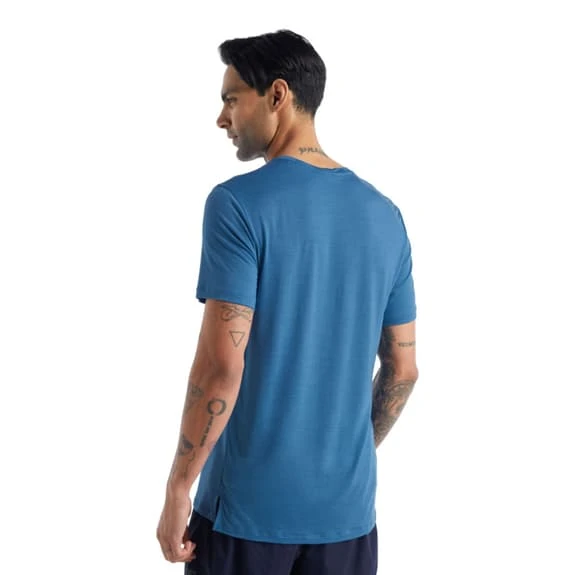 Icebreaker Sphere II Short Sleeve T-Shirt Blue - Image 2
