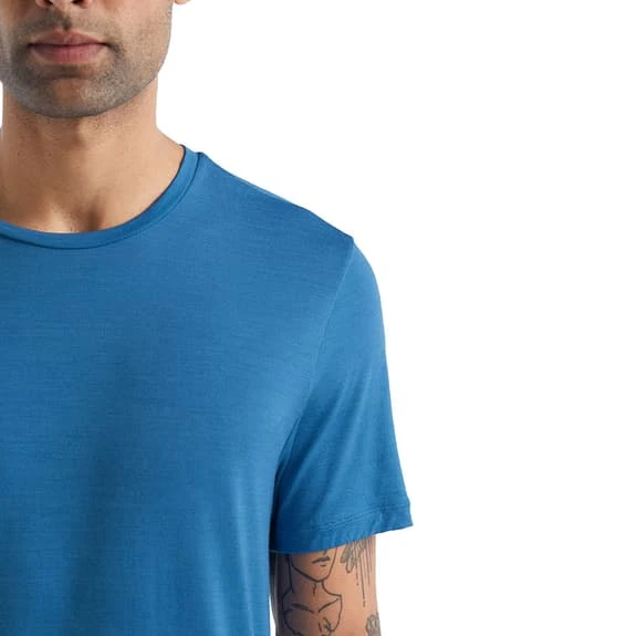 Icebreaker Sphere II Short Sleeve T-Shirt Blue - Image 4