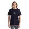 Icebreaker Tech Lite II Grown Short Sleeve T-Shirt Navy Blue