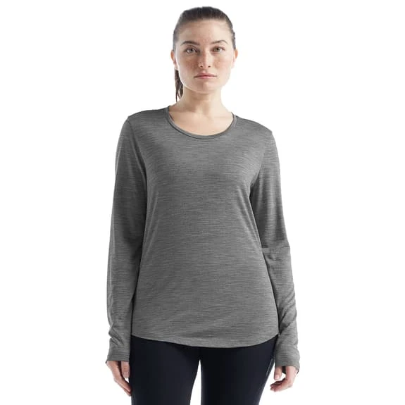 Icebreaker Sphere II Long Sleeve T-Shirt Grey Women - Image 2