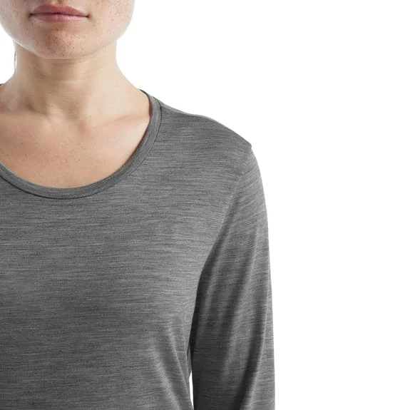 Icebreaker Sphere II Long Sleeve T-Shirt Grey Women - Image 5
