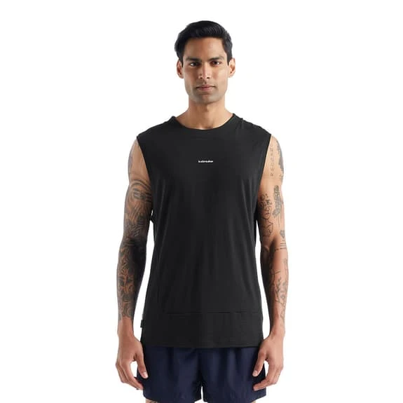 Icebreaker ZoneKnit Sleeveless T-Shirt Black