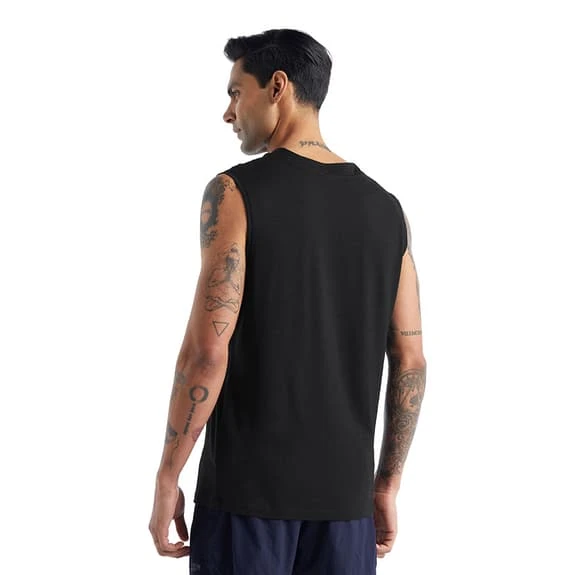 Icebreaker ZoneKnit Sleeveless T-Shirt Black - Image 2