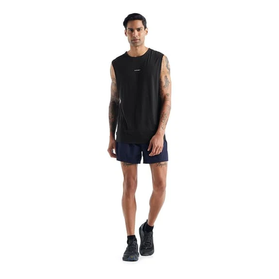 Icebreaker ZoneKnit Sleeveless T-Shirt Black - Image 3