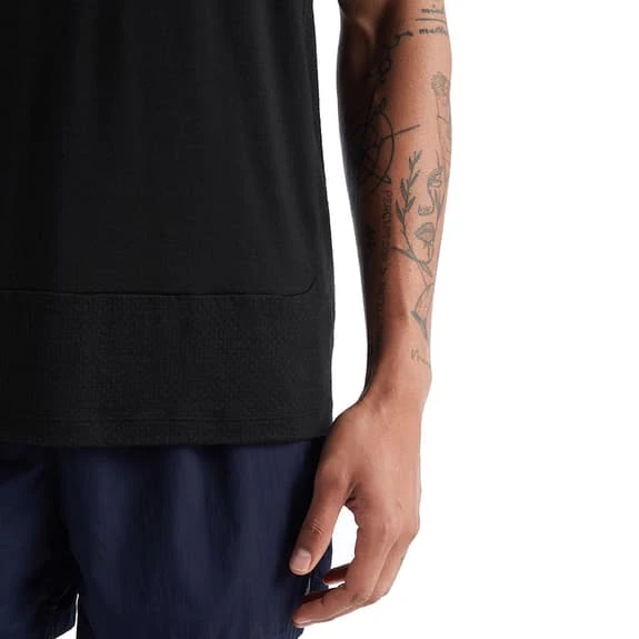 Icebreaker ZoneKnit Sleeveless T-Shirt Black - Image 6