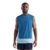Icebreaker ZoneKnit Sleeveless T-Shirt Dark Blue Light Blue