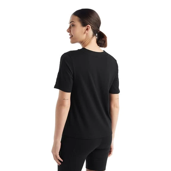 T-Shirt Icebreaker ZoneKnit Short Sleeve Black Women - Image 2