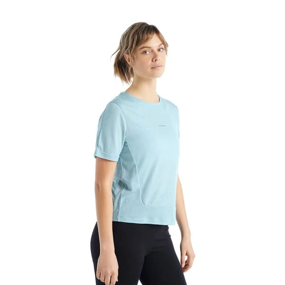 T-Shirt Icebreaker ZoneKnit Short Sleeve Light Blue Women - Image 5