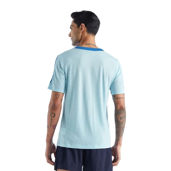 T-Shirt Icebreaker ZoneKnit Short Sleeve Dark Blue Light Blue - Image 2