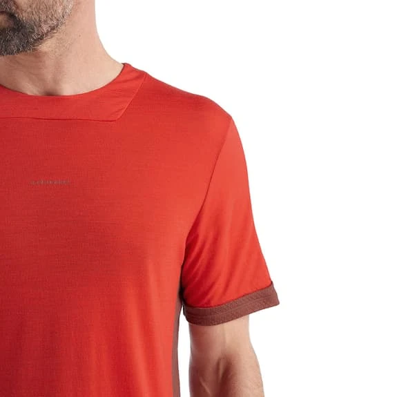 T-Shirt Icebreaker ZoneKnit Short Sleeve Red - Image 4
