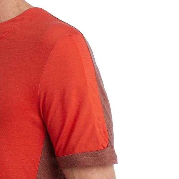 T-Shirt Icebreaker ZoneKnit Short Sleeve Red - Image 5
