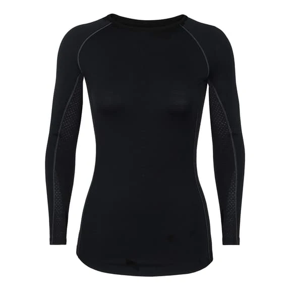 Icebreaker 200 Zone Crewe Long Sleeve Top Black Women