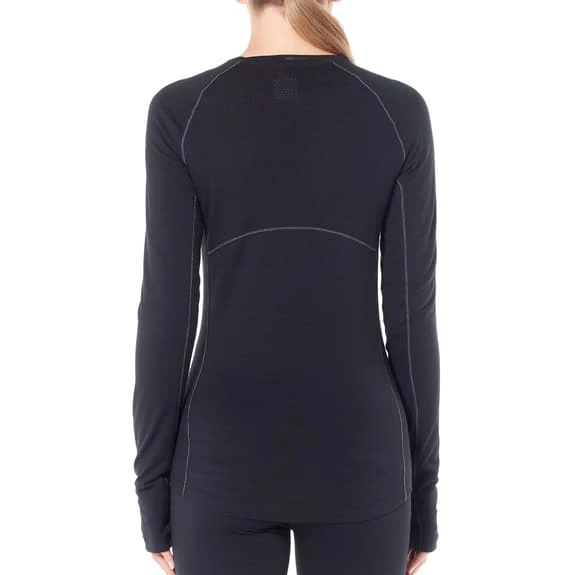 Icebreaker 200 Zone Crewe Long Sleeve Top Black Women - Image 3