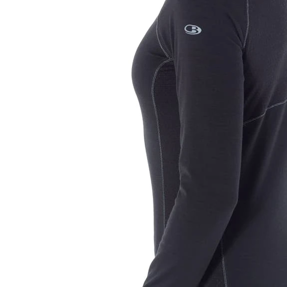 Icebreaker 200 Zone Crewe Long Sleeve Top Black Women - Image 5